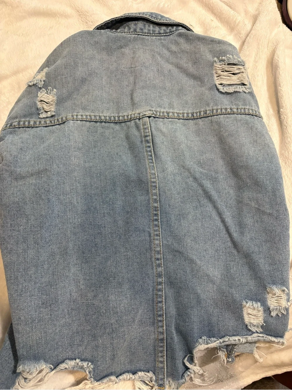 GB girls light blue denim jacket with button front